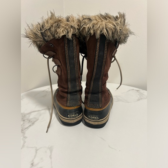 SOREL Caribou Waterproof Rubber & Suede Winter Boot with Faux Fur - Picture 3 of 5